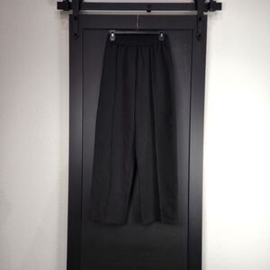 Top Shop Black Elastic Waist Pull Up Wide Leg Pants Size 4